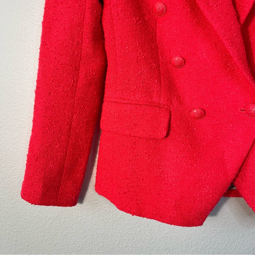L’agence Kenzie Double Breasted Blazer in Diva Pink Size 4 Office Workwear NEW - Picture 6 of 11